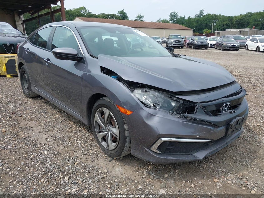 2020 Honda Civic VIN 2HGFC2F65LH575642 IAAI salvage auction — FRONT END, Wait Title, sold $5,050 on 2026-09-08 (photo 1)