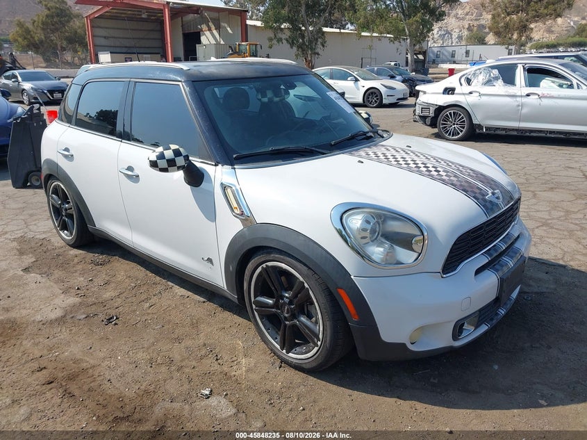 2012 Mini VIN WMWZC3C57CWL81075 IAAI salvage auction — UNKNOWN, Salvage Title, sold $850 on 2026-08-18 (photo 1)