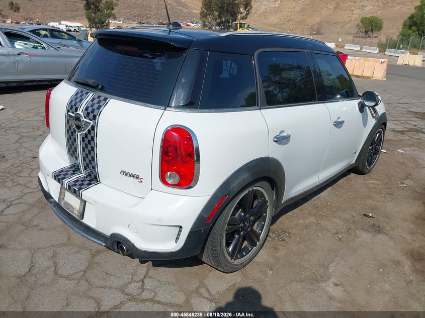 2012 Mini VIN WMWZC3C57CWL81075 IAAI salvage auction — UNKNOWN, Salvage Title, sold $850 on 2026-08-18 (photo 4)