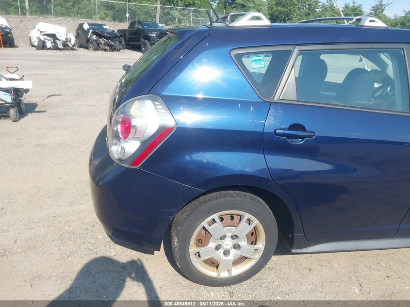 2009 Pontiac Vibe VIN 5Y2SP67099Z437467 IAAI salvage auction — NORMAL WEAR, Clear (Massachusetts), sold $500 on 2026-09-11 (photo 6)