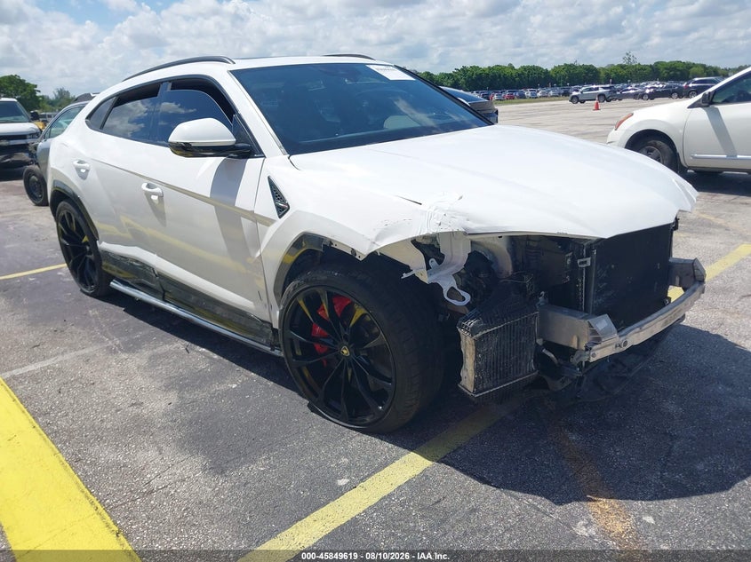 2019 Lamborghini Urus VIN ZPBUA1ZL7KLA04560 IAAI salvage auction — ALL OVER, Salvage Title, sold $101,025 on 2026-08-13 (photo 1)