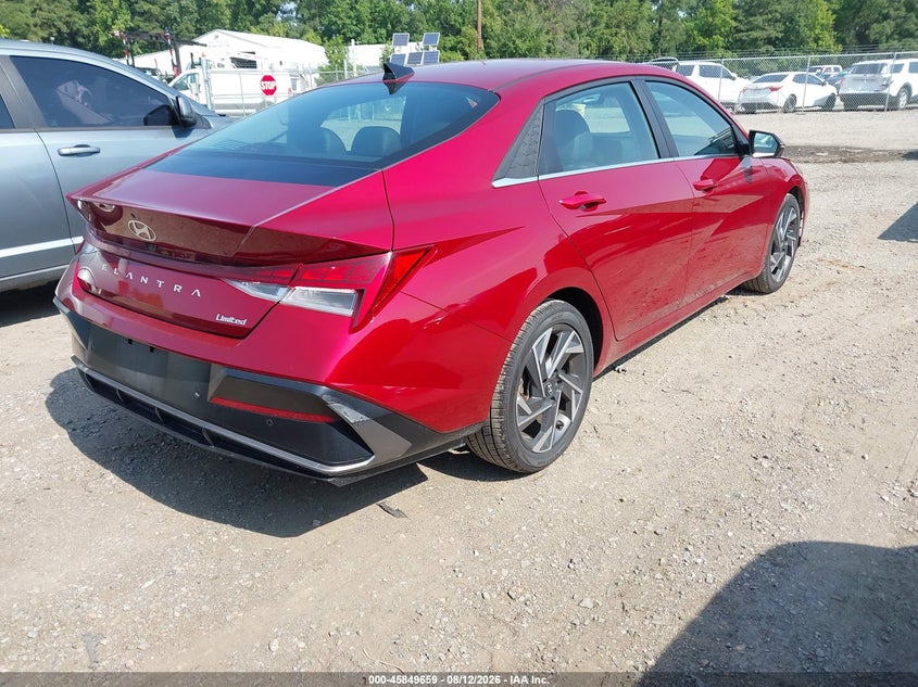 2024 Hyundai Elantra VIN KMHLP4DG1RU677163 IAAI salvage auction — NORMAL WEAR, Enterprise Vehicles Clear Only (Georgia), sold $13,000 on 2026-08-21 (photo 4)