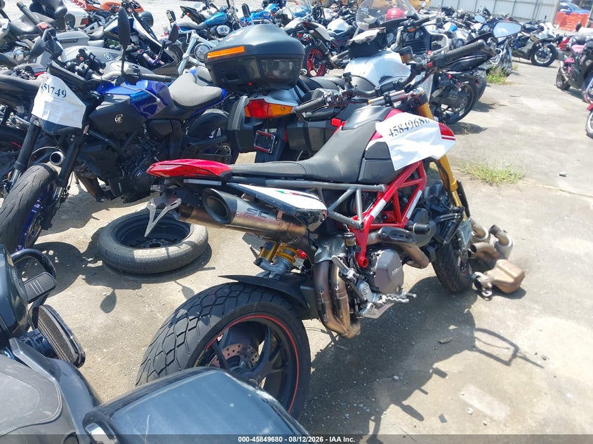 2019 Ducati Hypermotard VIN ZDMBAJDT6KB002704 IAAI salvage auction — FRONT END, Salvage (Georgia), sold $4,100 on 2026-09-16 (photo 4)