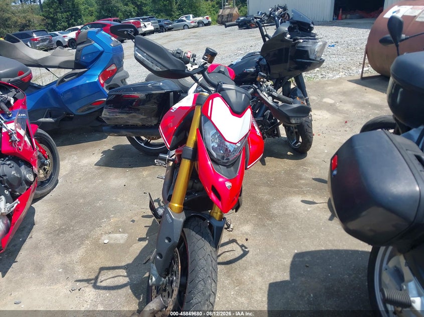 2019 Ducati Hypermotard VIN ZDMBAJDT6KB002704 IAAI salvage auction — FRONT END, Salvage (Georgia), sold $4,100 on 2026-09-16 (photo 5)