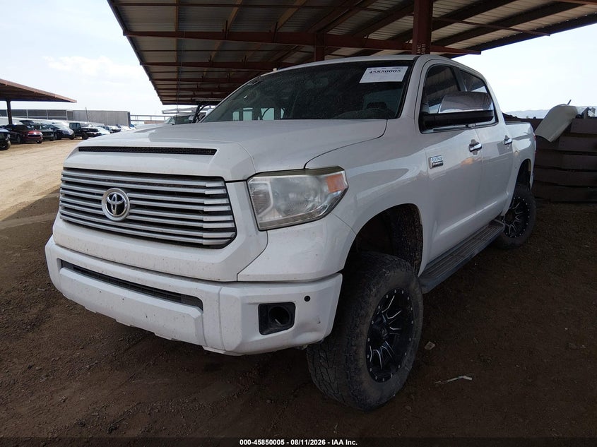 2014 Toyota Tundra VIN 5TFAW5F17EX360381 IAAI salvage auction — SIDE, Salvage Title, sold $10,100 on 2026-08-23 (photo 2)