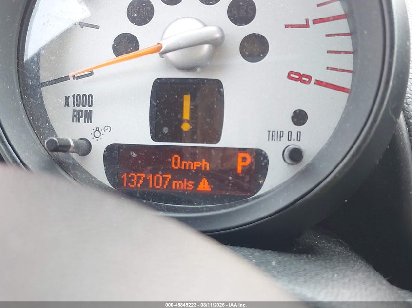 2012 Mini VIN WMWZC3C59CWL86715 IAAI salvage auction — FRONT END, Salvage Title, sold $350 on 2026-08-15 (photo 7)