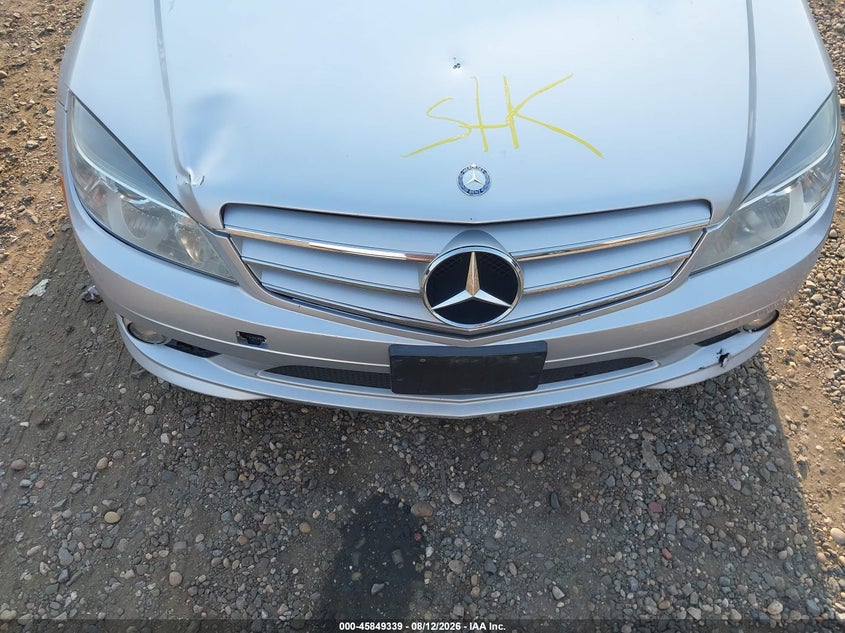 2010 Mercedes-benz C class VIN WDDGF8BB2AR106415 IAAI salvage auction — FRONT & REAR, Clear (New York), sold $450 on 2026-08-18 (photo 6)