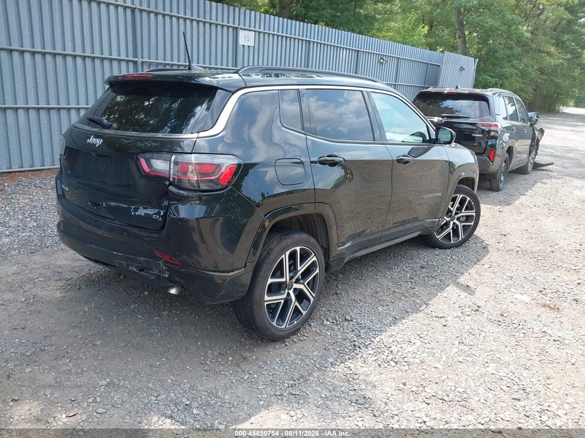 2025 Jeep Compass VIN 3C4NJDCN3ST607694 IAAI salvage auction — REAR END, Salvage Title, sold $8,775 on 2026-10-14 (photo 4)