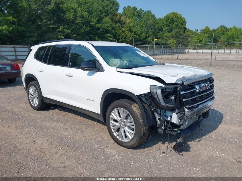 2026 Gmc Acadia VIN 1GKENKKS4TJ206894 IAAI salvage auction — FRONT END, Salvage Title, sold $15,600 on 2026-08-19 (photo 1)