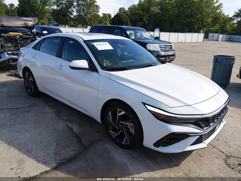 2025 Hyundai Elantra VIN KMHLS4DG2SU878137 IAAI salvage auction — NORMAL WEAR, Enterprise Vehicles Clear Only (Oklahoma), sold $12,900 on 2026-08-25 (photo 1)