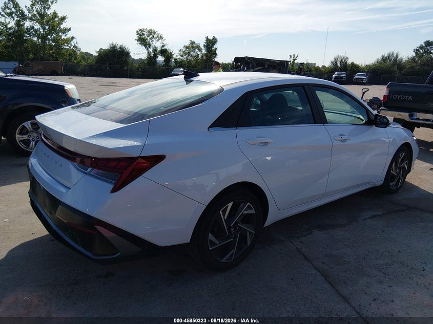 2025 Hyundai Elantra VIN KMHLS4DG2SU878137 IAAI salvage auction — NORMAL WEAR, Enterprise Vehicles Clear Only (Oklahoma), sold $12,900 on 2026-08-25 (photo 4)
