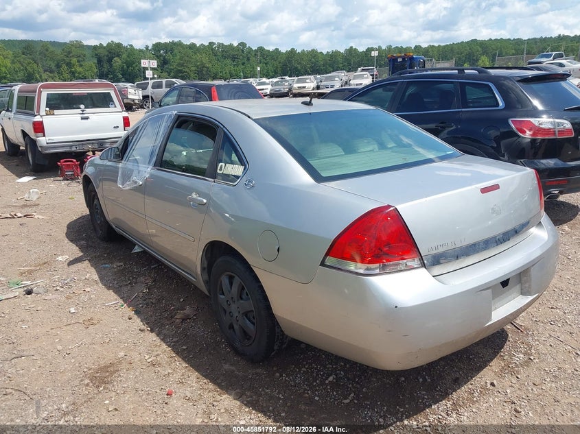 2006 Chevrolet Impala VIN 2G1WT58K369107958 IAAI salvage auction — NORMAL WEAR, Clear (Alabama), sold $300 on 2026-09-06 (photo 3)