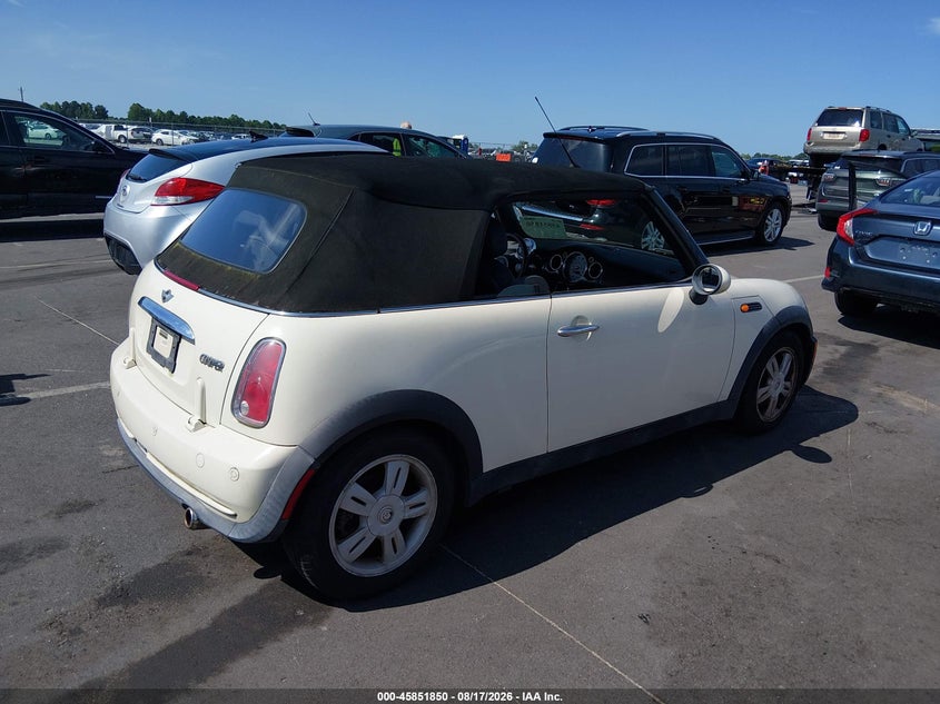 2006 Mini Cooper VIN WMWRF33556TG16041 IAAI salvage auction — NORMAL WEAR, Clear (North Carolina), sold $400 on 2026-09-02 (photo 4)