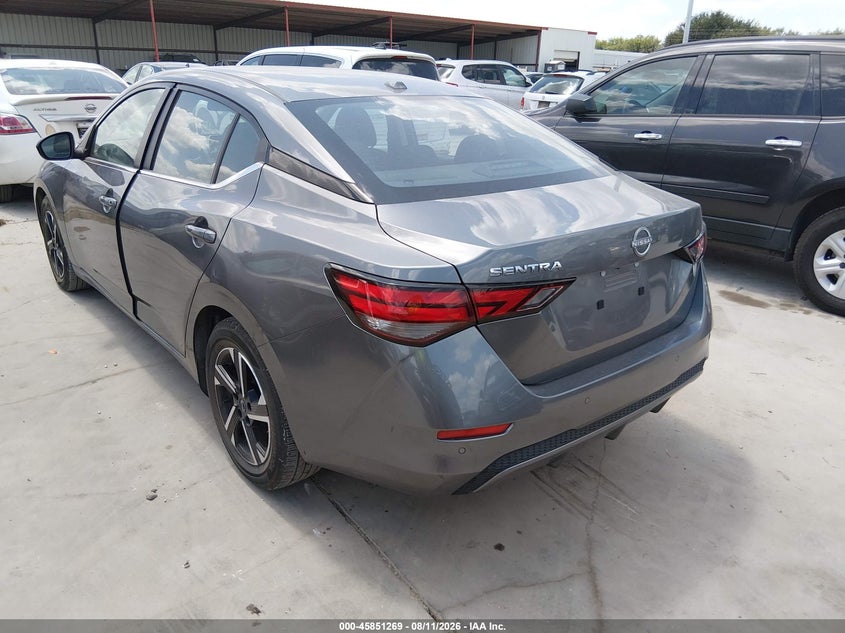 2025 Nissan Sentra VIN 3N1AB8CV3SY363781 IAAI salvage auction — RIGHT REAR, Salvage Title, sold $13,550 on 2026-08-18 (photo 3)