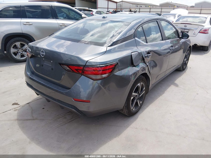 2025 Nissan Sentra VIN 3N1AB8CV3SY363781 IAAI salvage auction — RIGHT REAR, Salvage Title, sold $13,550 on 2026-08-18 (photo 4)
