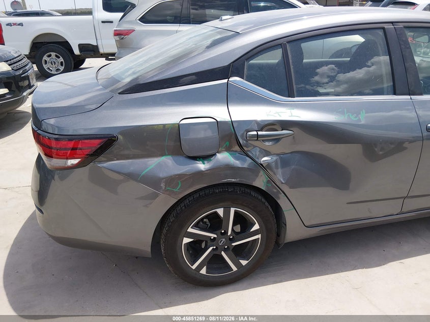 2025 Nissan Sentra VIN 3N1AB8CV3SY363781 IAAI salvage auction — RIGHT REAR, Salvage Title, sold $13,550 on 2026-08-18 (photo 6)