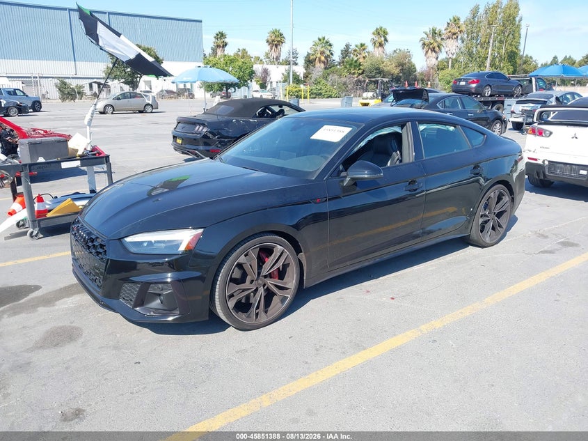2023 Audi S5 VIN WAUC4CF54PA007878 IAAI salvage auction — REAR END, Salvage (California), sold $17,150 on 2026-10-05 (photo 2)