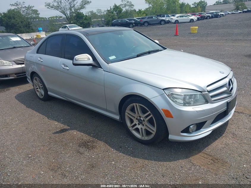 2008 Mercedes-benz C class VIN WDDGF56X78R033802 IAAI salvage auction — NORMAL WEAR, Clear (New York), sold $625 on 2026-08-15 (photo 1)
