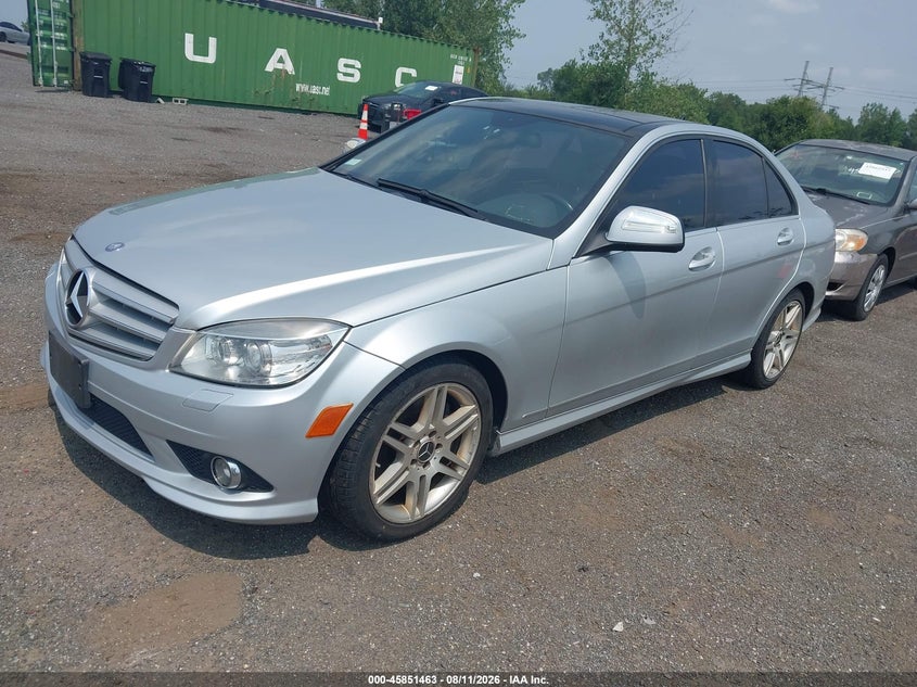 2008 Mercedes-benz C class VIN WDDGF56X78R033802 IAAI salvage auction — NORMAL WEAR, Clear (New York), sold $625 on 2026-08-15 (photo 2)