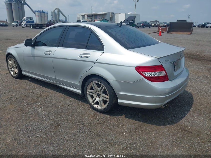 2008 Mercedes-benz C class VIN WDDGF56X78R033802 IAAI salvage auction — NORMAL WEAR, Clear (New York), sold $625 on 2026-08-15 (photo 3)