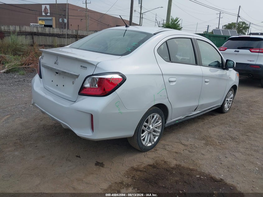 2024 Mitsubishi Mirage VIN ML32FUFJXRHF00993 IAAI salvage auction — RIGHT SIDE, Clear (Michigan), sold $2,550 on 2026-08-30 (photo 4)