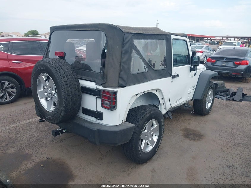 2015 Jeep Wrangler / VIN 1C4AJWAG7FL608170 IAAI salvage auction — RIGHT SIDE, Salvage (Arizona), sold $8,575 on 2026-08-25 (photo 4)