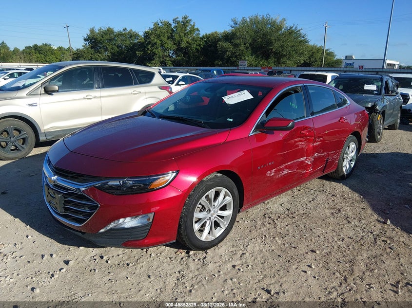 2025 Chevrolet Malibu VIN 1G1ZD5ST1SF135318 IAAI salvage auction — SIDE, Salvage Title, sold $12,100 on 2026-08-20 (photo 2)