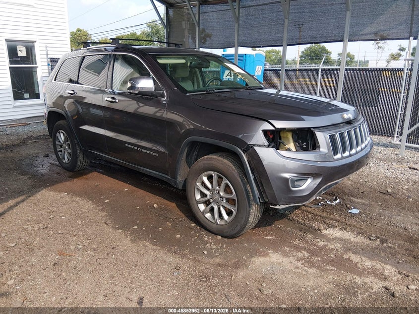 2014 Jeep Grand cherokee VIN 1C4RJFBG0EC232041 IAAI salvage auction — FRONT END, Wait Title, sold $1,350 on 2026-09-15 (photo 1)
