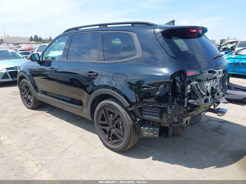 2025 Kia Telluride VIN 5XYP3DGC2SG612100 IAAI salvage auction — REAR END, Salvage Title, sold $18,500 on 2026-10-07 (photo 3)