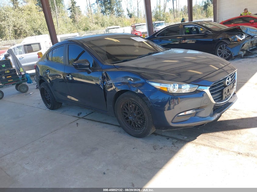 2017 Mazda 3 VIN 3MZBN1U76HM153317 IAAI salvage auction — RIGHT FRONT, Bill Of Sale (Washington), sold $375 on 2026-09-28 (photo 1)