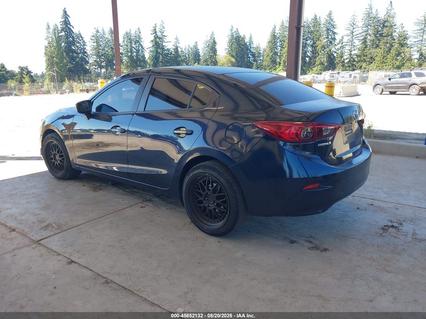 2017 Mazda 3 VIN 3MZBN1U76HM153317 IAAI salvage auction — RIGHT FRONT, Bill Of Sale (Washington), sold $375 on 2026-09-28 (photo 3)