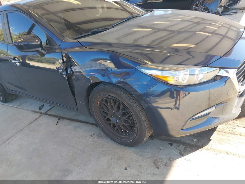 2017 Mazda 3 VIN 3MZBN1U76HM153317 IAAI salvage auction — RIGHT FRONT, Bill Of Sale (Washington), sold $375 on 2026-09-28 (photo 6)