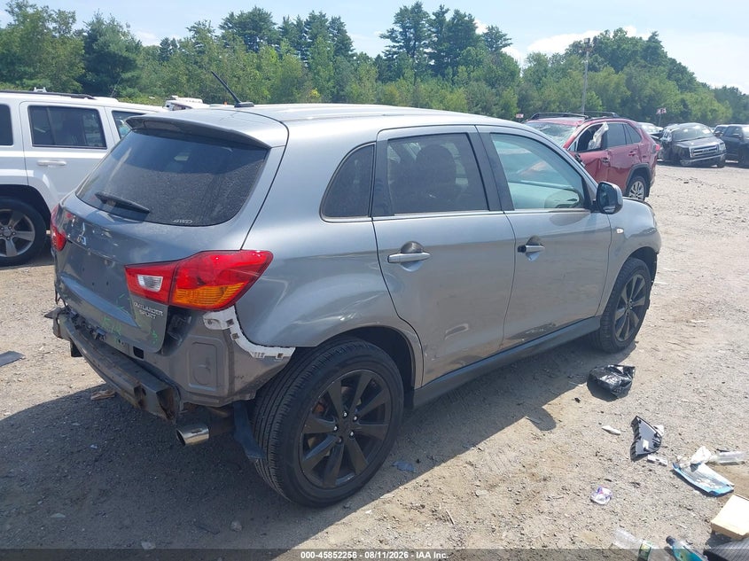 2014 Mitsubishi Outlander VIN 4A4AR4AU4EE004204 IAAI salvage auction — FRONT & REAR, Salvage Title, sold $1,050 on 2026-10-02 (photo 4)