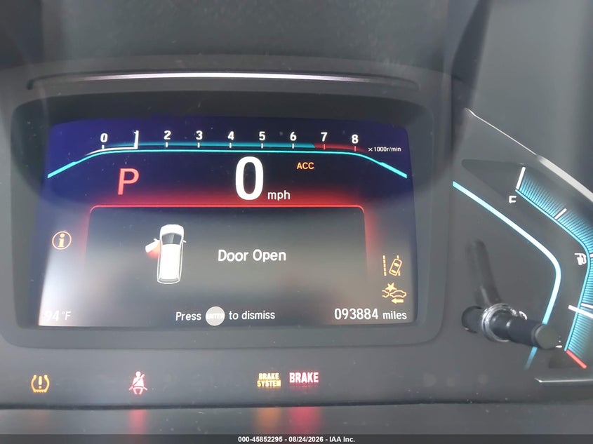 2018 Honda Odyssey VIN 5FNRL6H76JB109617 IAAI salvage auction — NORMAL WEAR, Original (Texas), sold $14,500 on 2026-09-02 (photo 7)
