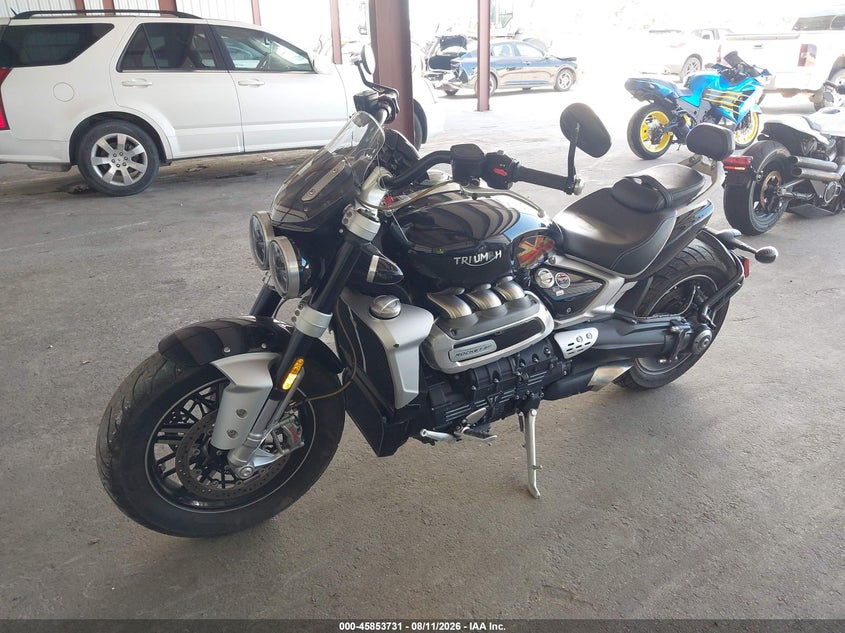2020 Triumph motorcycle Rocket VIN SMTG10JX3LT993750 IAAI salvage auction — SIDE, Rebuildable (Florida), sold $8,500 on 2026-08-26 (photo 2)