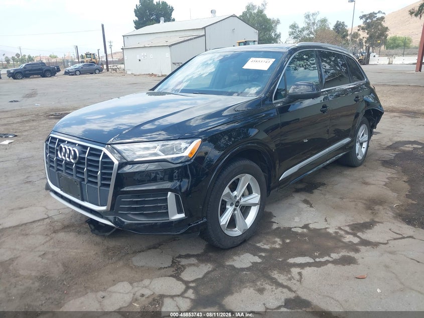 2021 Audi Q7 VIN WA1LJAF78MD028139 IAAI salvage auction — REAR END, Salvage Title, sold $12,700 on 2026-08-23 (photo 2)