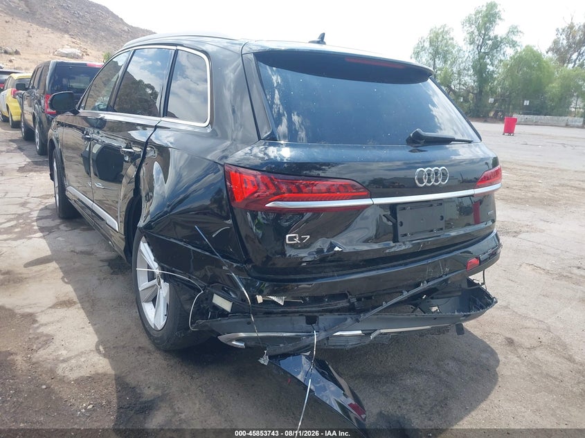 2021 Audi Q7 VIN WA1LJAF78MD028139 IAAI salvage auction — REAR END, Salvage Title, sold $12,700 on 2026-08-23 (photo 3)