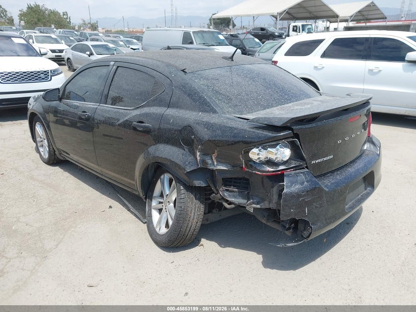 2011 Dodge Avenger VIN 1B3BD1FG2BN507142 IAAI salvage auction — LEFT REAR, Salvage (California), sold $125 on 2026-08-23 (photo 3)