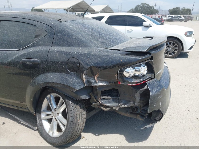2011 Dodge Avenger VIN 1B3BD1FG2BN507142 IAAI salvage auction — LEFT REAR, Salvage (California), sold $125 on 2026-08-23 (photo 6)
