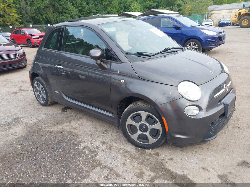 2016 Fiat 500e VIN 3C3CFFGE2GT143033 IAAI salvage auction — LEFT SIDE, Salvage - Greater Than 75% (Maryland), sold $325 on 2026-09-10 (photo 1)