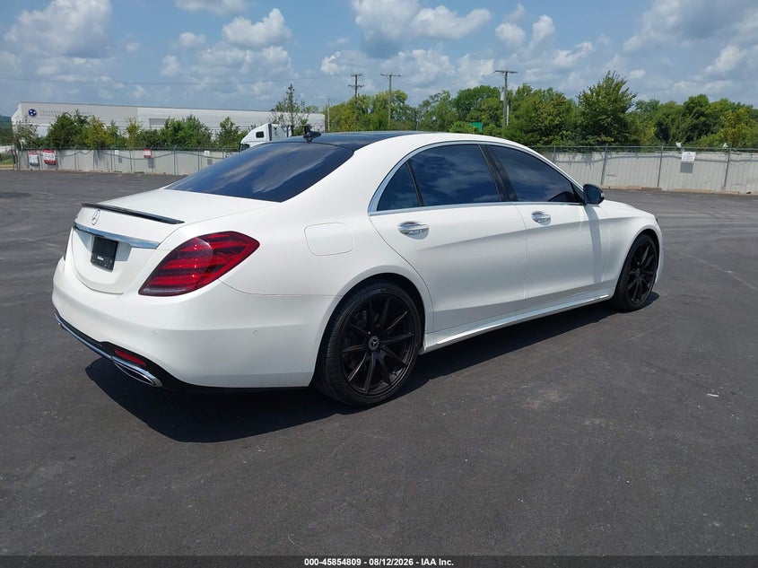 2018 Mercedes-benz S class VIN WDDUG8DB6JA409841 IAAI salvage auction — NORMAL WEAR, Clear (Tennessee), sold $22,200 on 2026-08-17 (photo 4)