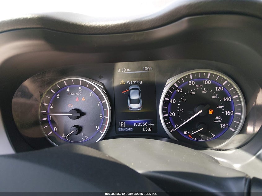 2015 Infiniti Q50 VIN JN1BV7AR5FM406876 IAAI salvage auction — REAR END, Salvage Title, sold $1,550 on 2026-08-22 (photo 7)