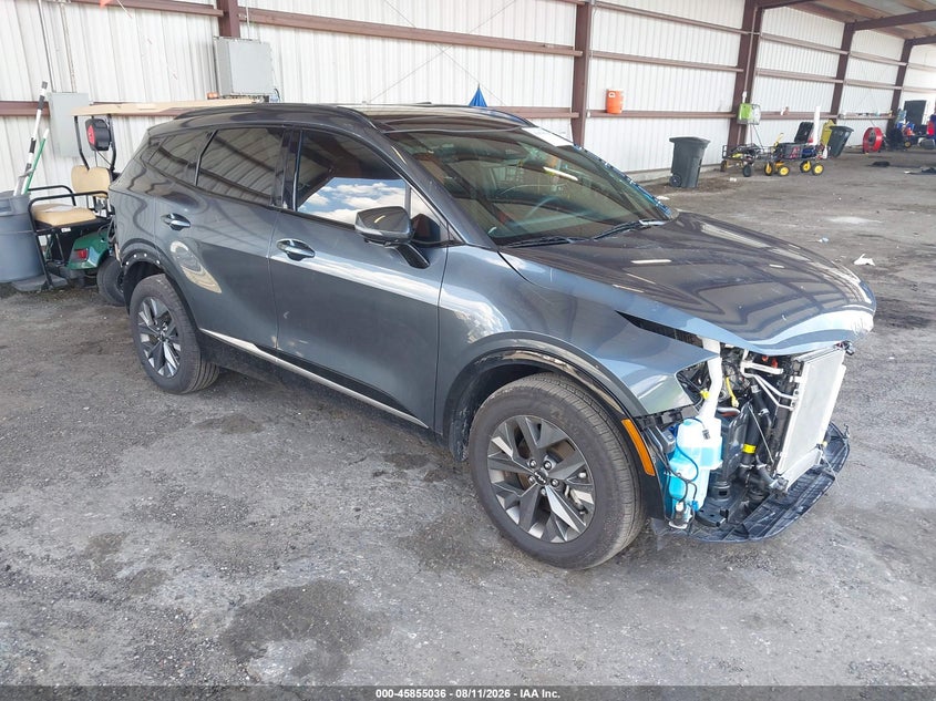 2025 Kia Sportage VIN KNDPXCDG8S7252592 IAAI salvage auction — SIDE, Salvage Title, sold $11,700 on 2026-08-22 (photo 1)