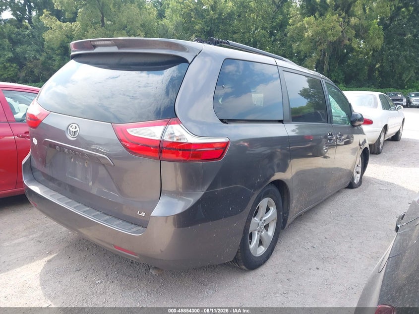 2016 Toyota Sienna VIN 5TDKK3DC0GS694219 IAAI salvage auction — NORMAL WEAR, Clear (Virginia), sold $1,250 on 2026-08-21 (photo 4)