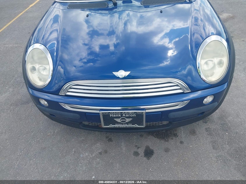 2004 Mini Cooper VIN WMWRC33414TC53850 IAAI salvage auction — FRONT END, Clear (Georgia), sold $350 on 2026-08-19 (photo 6)