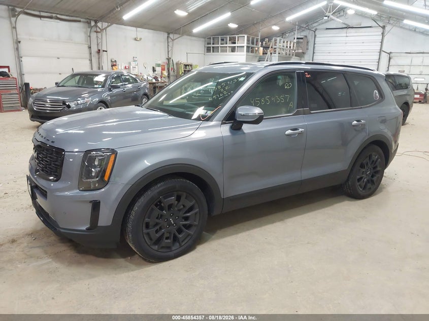 2022 Kia Telluride VIN 5XYP5DHC6NG299565 IAAI salvage auction — HAIL, Salvage (Pennsylvania), sold $21,100 on 2026-08-27 (photo 2)