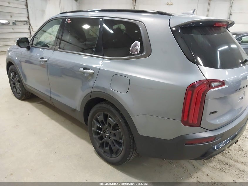 2022 Kia Telluride VIN 5XYP5DHC6NG299565 IAAI salvage auction — HAIL, Salvage (Pennsylvania), sold $21,100 on 2026-08-27 (photo 3)
