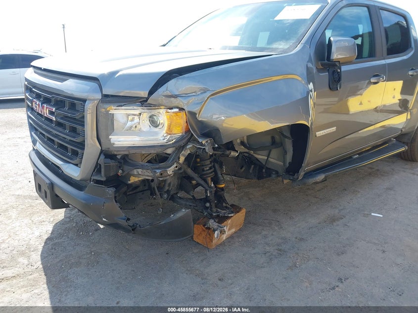 2021 Gmc Canyon VIN 1GTG6CEN7M1144552 IAAI salvage auction — LEFT FRONT, Salvage (California), sold $8,700 on 2026-08-20 (photo 6)