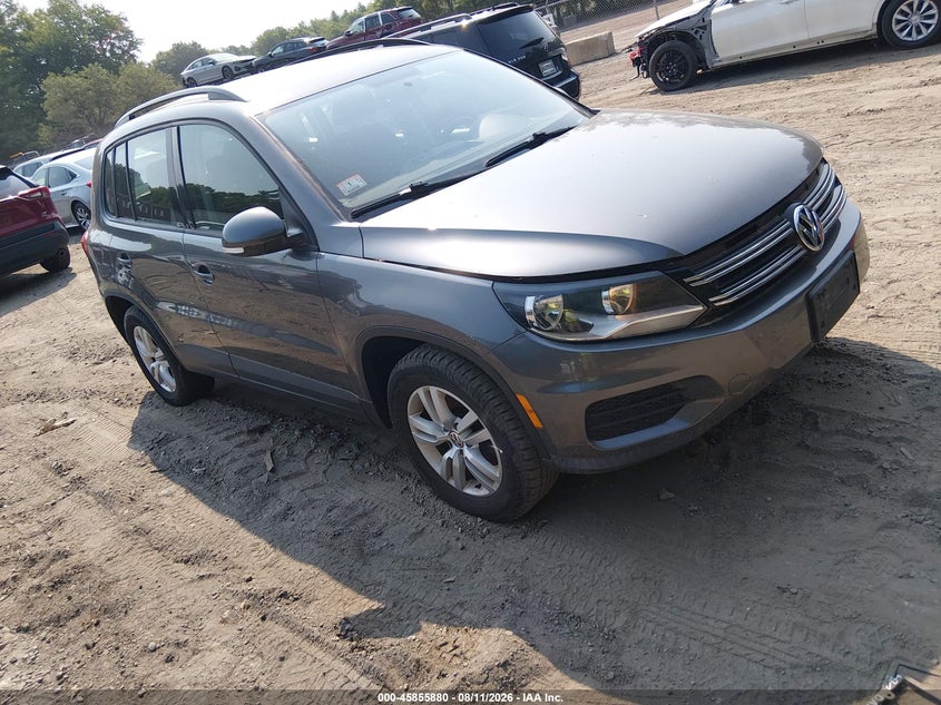 2015 Volkswagen Tiguan VIN WVGBV7AX9FW615419 IAAI salvage auction — NORMAL WEAR, Clear (Massachusetts), sold $400 on 2026-08-18 (photo 1)