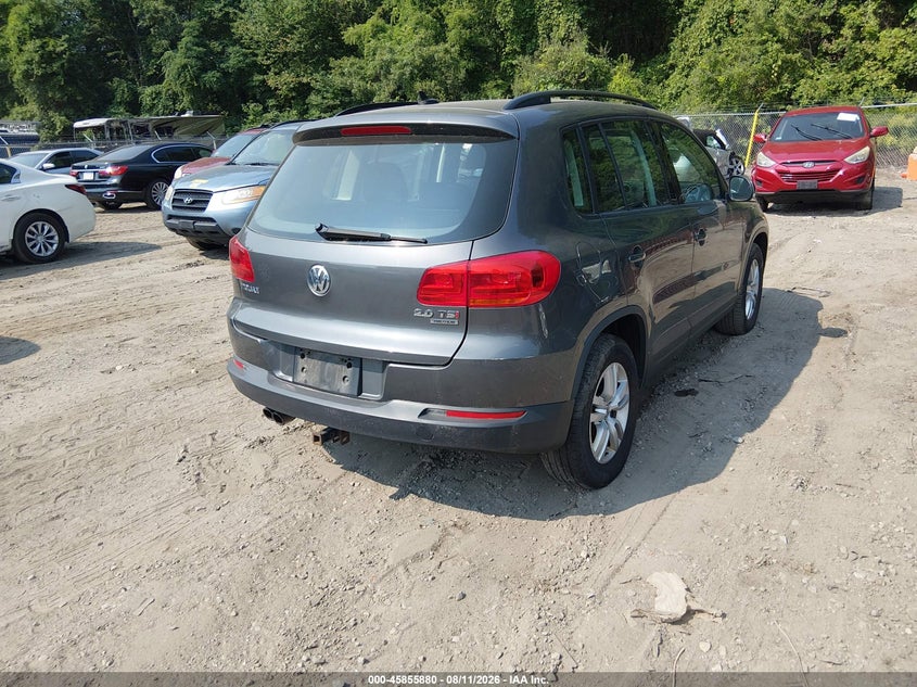 2015 Volkswagen Tiguan VIN WVGBV7AX9FW615419 IAAI salvage auction — NORMAL WEAR, Clear (Massachusetts), sold $400 on 2026-08-18 (photo 4)